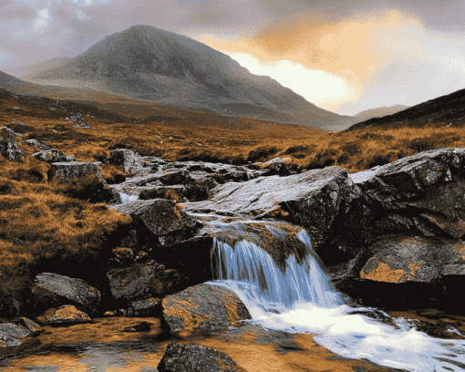 Majestic Mourne Waterfalls Diamond Painting