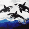 Majestic Orcas Diamond Painting