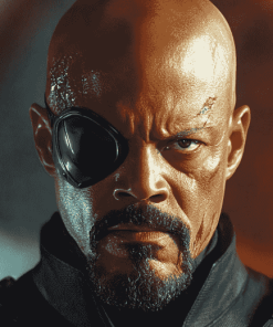 Marvel Superhero Nick Fury Diamond Painting