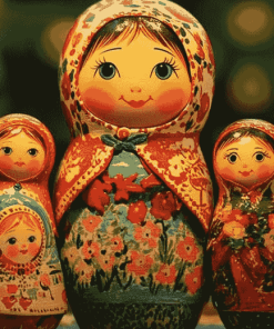 Matryoshka Nesting Dolls Animation Diamond Painting