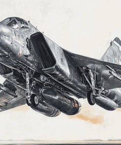 McDonnell Douglas F4 Jet Diamond Painting