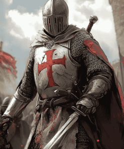 Medieval Crusader Warrior Diamond Painting