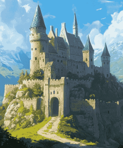 Medieval Fantasy Castle Diamond Painting