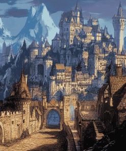 Medieval Fantasy Castle Diamond Painting