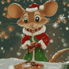 Merry Christmas Mouse Diamond Painting