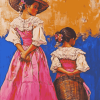 Mexican Women and Children Diamond Painting
