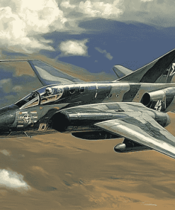 Military McDonnell Douglas F4 Airplane Diamond Painting