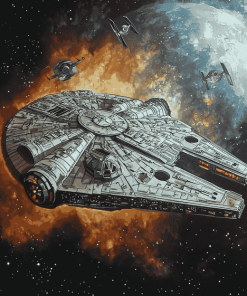 Millennium Falcon Star Wars Diamond Painting