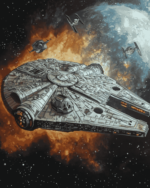 Millennium Falcon Star Wars Diamond Painting