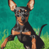 Miniature Pinscher Puppy Diamond Painting