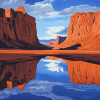 Moab Mountain Landscape Diamond Painting