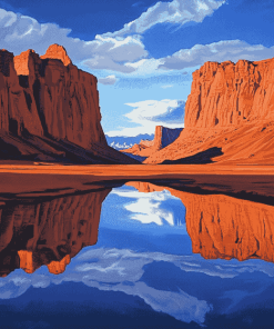 Moab Mountain Landscape Diamond Painting