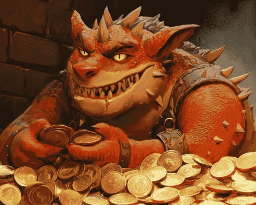 Monster Coin Treasure Diamond Painting