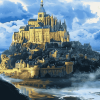 Mont Saint Michel Castle Diamond Painting