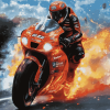 Motorcycle Racing Enthusiast Diamond Painting
