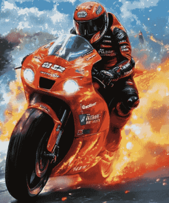 Motorcycle Racing Enthusiast Diamond Painting