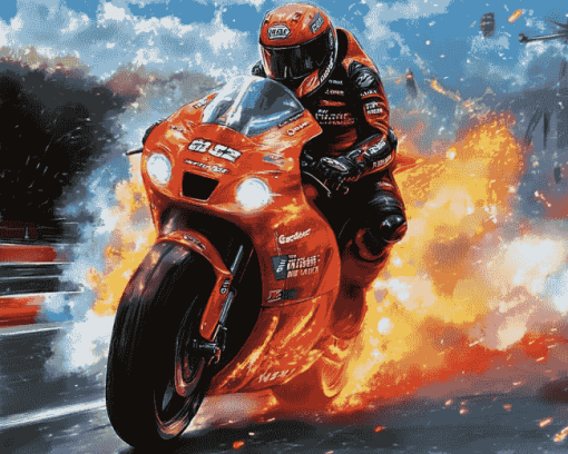 Motorcycle Racing Enthusiast Diamond Painting