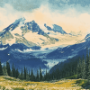 Mountain Rainer Valley Diamond Painting