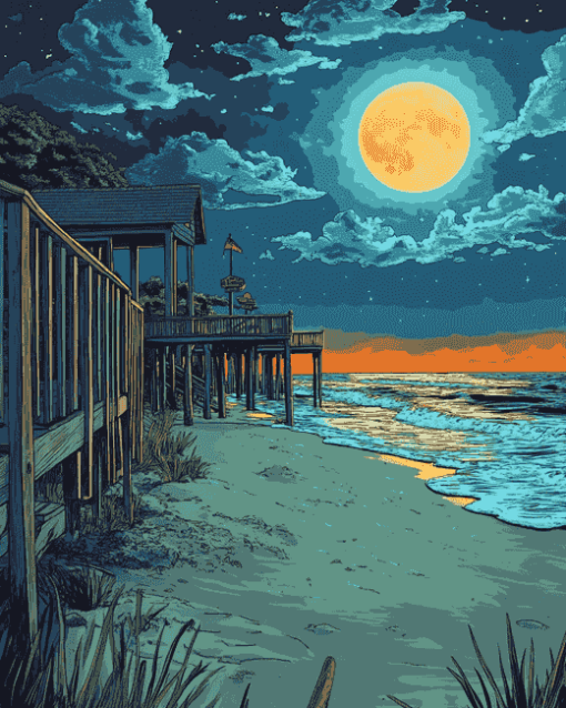 Myrtle Beach Animation Diamond Painting