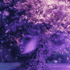 Mystical Fantasy in Purple Diamond Painting
