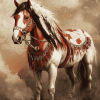 Native American Horse Art Diamond Painting