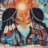 Native American Women Diamond Painting