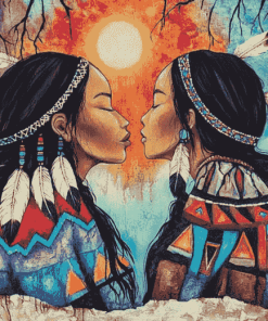 Native American Women Diamond Painting