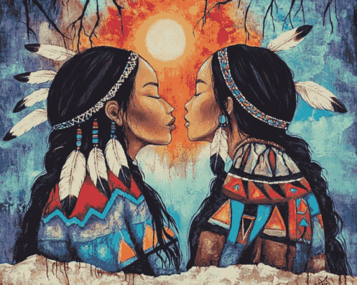 Native American Women Diamond Painting