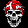 Nebraska Huskers Blackshirts Skull Diamond Painting