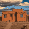 New Mexico Houses Diamond Painting