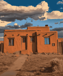 New Mexico Houses Diamond Painting