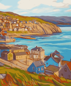 Newfoundland Landscapes Mountains Diamond Painting