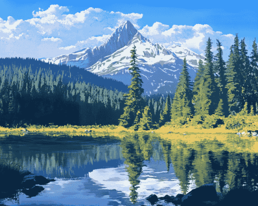 Nicolet National Forest Scenery Diamond Painting