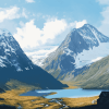 Norwegian Mountain Landscapes Diamond Painting