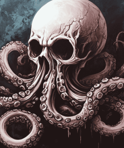 Octopus Skull Diamond Painting