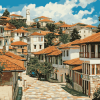 Ohrid City Buildings Diamond Painting