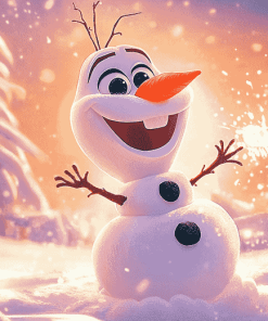 Olaf Frozen Snowman Diamond Painting