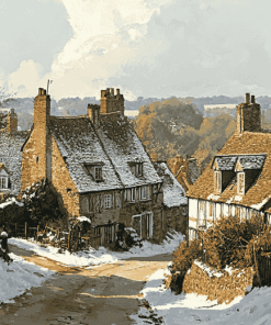 Old England Village Scenes Diamond Painting