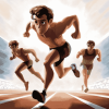 Olympic Runners Animation Diamond Painting