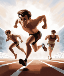 Olympic Runners Animation Diamond Painting