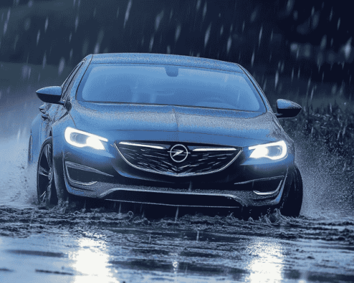 Opel Insignia in Rain Diamond Painting