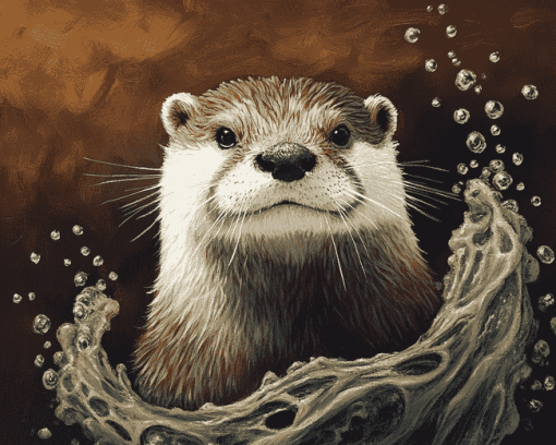 Otter Mustelinae Diamond Painting