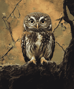 Owl Night Birds Diamond Painting