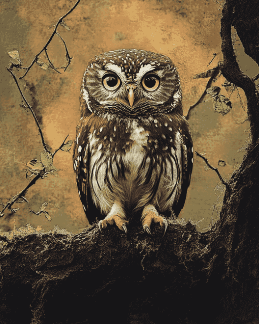 Owl Night Birds Diamond Painting