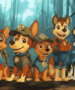 Patrol Paw Dog Animation Diamond Painting