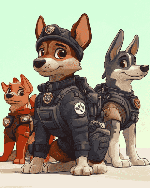 Patrol Paw Puppies Diamond Painting