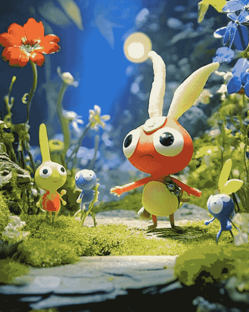 Pikmin Video Game Characters Diamond Painting