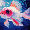 Pink Cap Fish Diamond Painting