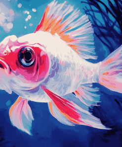 Pink Cap Fish Diamond Painting