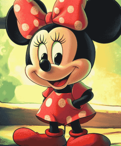 Pink Minnie Mouse Diamond Painting